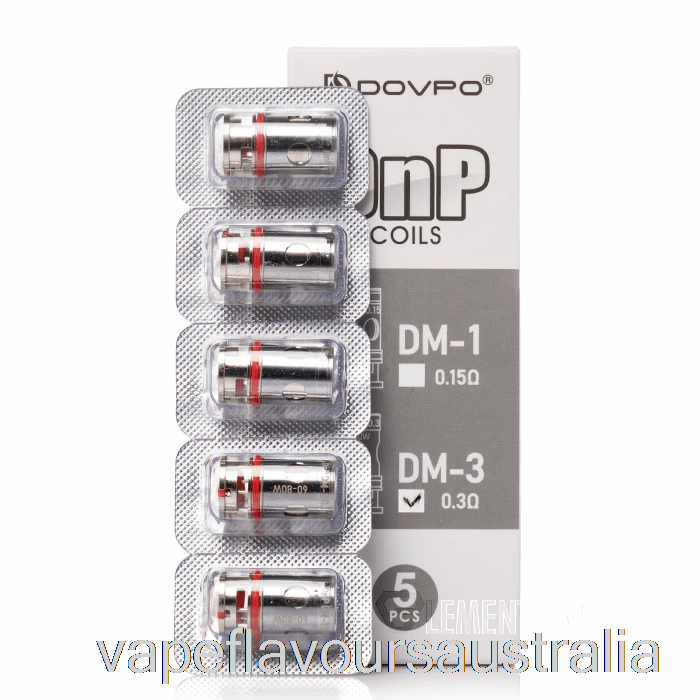 Vape Nicotine Australia DOVPO DnP Replacement Coils 0.3ohm DnP DM-3 Coils